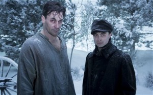Jon Hamm and Daniel Radcliffe in A Young Doctor's Notebook